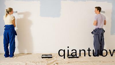 攝圖網_501483899_年輕伕婦粉刷牆壁（非企業商用）