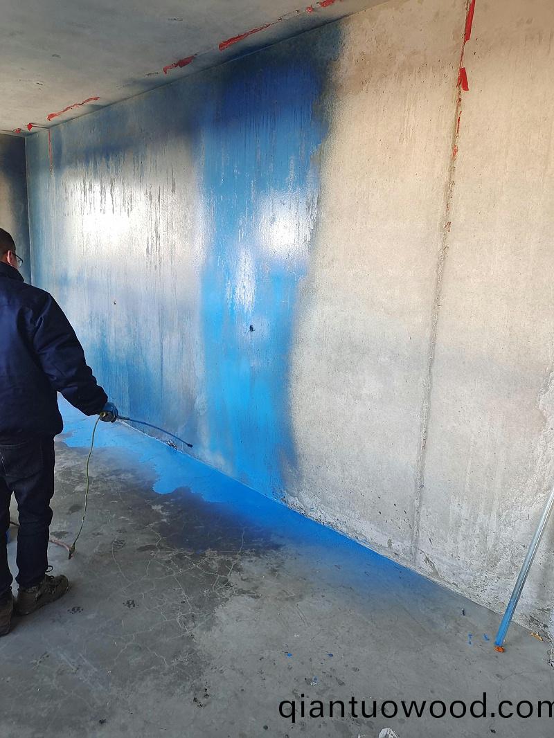 石膏界麵劑(ji)施工現場